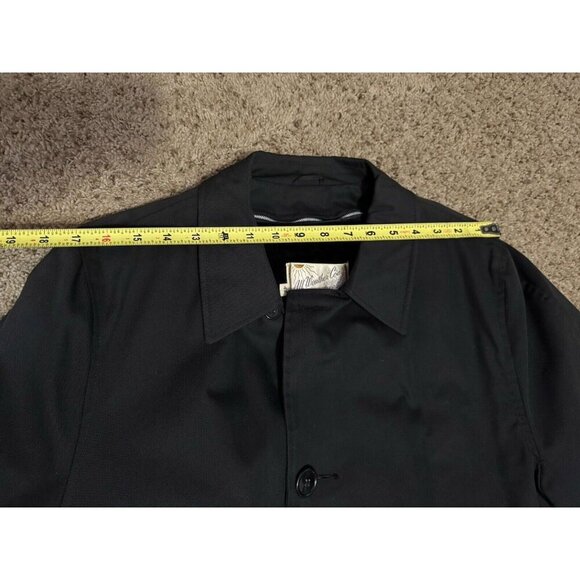 VINTAGE CAMPUS ALL WEATHER Black Coat Zip Out Lining Made In USA Sz 42 READ - Picture 7 of 13